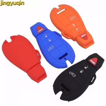 Jingyuqin 4 BTNS дистанционный силиконовый чехол для ключей для Dodge JCUV Ddart Jeep Grand Cherokee Компас долгота Патриот Chrysler