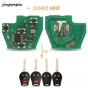 Jingyuqin 4 кнопки дистанционный автомобильный ключ печатная плата брелок 315/433 МГц CWTWB1U751 для Nissan March Qashqai Sunny Sylphy Tiida