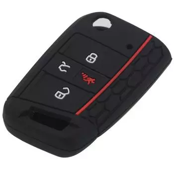 Jingyuqin 4-кнопочный силиконовый чехол для ключей Flid для VW Polo 2016 2017 Golf 7 MK7 для Skoda Octavia Combi A7