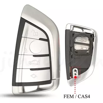 Jingyuqin 4-кнопочный удаленный автомобильный ключ, чехол-брелок для BMW X5 F15 X6 F16 G30 7 серии G11 X1 F48 F39, аксессуары для стайлинга автомобилей