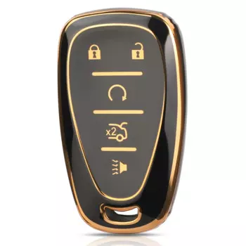 Jingyuqin 5 кнопок чехол для автомобильного ключа из ТПУ для Chevrolet Chevy Malibu Camaro Cruze Traverse Spark Equinox Sonic Volt Protect Shell