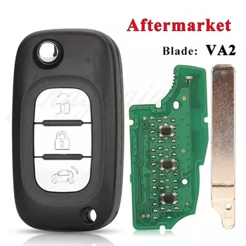 Jingyuqin 5 шт. раскладной пульт дистанционного управления с 3 кнопками 433 МГц PCF7961M 4A для Lada Vesta X-RAY XRAY Granta Kalina Priora 2015-2019 TWB1G767 OEM