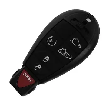 Jingyuqin 6 кнопочный дистанционный смарт-ключ корпус пустой для Chrysler Jeep Dodge Grand Caravan Durango зарядное устройство чехол для путешествий Fob крышка