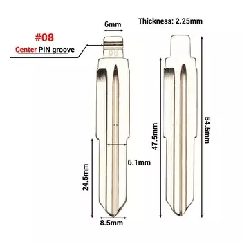jingyuqin # 70 37 Нет. 08 Дистанционный KD Дистанционный ключ Тип лезвия Feroza Lioncel DH4R TOY41 MIT8 Blade