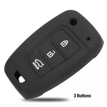 Jingyuqin автомобильный флип-чехол для ключей, силиконовый чехол для Hyundai Elantra Solaris 2016 2017 2018, 3/4 кнопки, складной чехол для дистанционного ключа