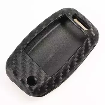 Jingyuqin автомобильный Силиконовый складной ключ из углеродного волокна для KIA Rio Sportage Ceed Sorento Cerato K2 K3 K4 K5 откидной Чехол-брелок для пульта дистанционного управления