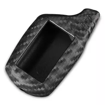 Jingyuqin B9 чехол для ключей из углеродного силикона с ЖК-сигнализацией для Starline B91 B6 B61 A91 A61 C9 V7 Jaguar Remote 2 Way Alarm Keychain