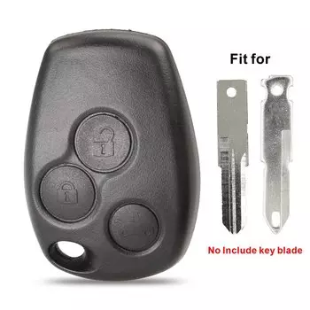 Jingyuqin без лезвия, 3-кнопочный чехол для дистанционного ключа для Renault Logan Sandero Clio Fluence Vivaro Master Traffic