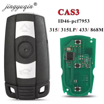 Jingyuqin CAS3 CAS3+ Автомобильный дистанционный ключ 315/315LP/433/ 868 МГц для BMW E60 E70 E90 1/3/5/7 серии X5 X6 Z4 Чип передатчика PCF7953