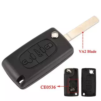 Jingyuqin CE0523/CE0536 для Citroen C2 C3 C4 Hatch Coupe VTR Berlingo C6 C8 флип-чехол для дистанционного ключа VA2 HCA HU83 Blade