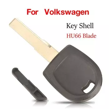 Jingyuqin чехол для автомобильного ключа-транспондера, заготовки для автомобильного ключа, оболочка для VW Passat Golf Phaeton Kaninchen Beetle кабриолета Polo HU66