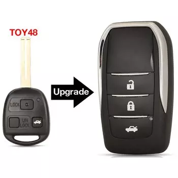 Jingyuqin чехол для дистанционного ключа автомобиля для Toyota Yaris Carina Corolla Avensis для Lexus ES RX LS GS IS200 RX300 ES300 LS400 GX460