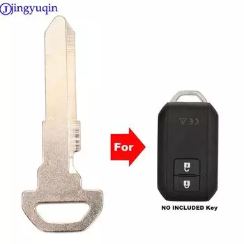 Jingyuqin дистанционная смарт-карта, лезвие для ключа от автомобиля для Suzuki Swift 2017, аварийная вставка с необрезанными заготовками, маленькое лезвие HU133R, лезвие для ключа