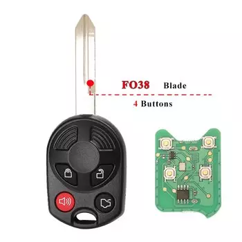 Jingyuqin дистанционный ключ-брелок от машины для Ford C-Max Edge Escape Focus Lincoln Mazda Mercury OUCD6000022 315 МГц передатчик ID63 80bit 4B