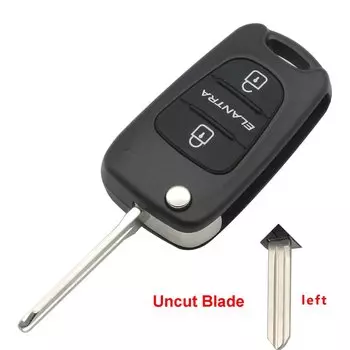 Jingyuqin дистанционный складной чехол для ключей с 3 кнопками для Hyundai ELANTRA, чехол для брелока без ключа, корпус автомобильной сигнализации