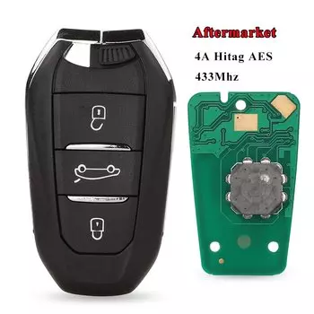 Jingyuqin для Citroen DS4 DS5 433 МГц PCF7953 ID46 Hitag2 чип Smart Keyless Go VA2 HU83 оригинальные запчасти дистанционный ключ 3BTN оригинальный завод