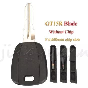 Jingyuqin для Fiat Key Shell, черная заготовка для Fiat 500 Ducato, ключ транспондера, необрезанный SIP22/GT10/GT15R, замена лезвия
