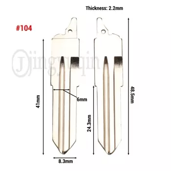 Jingyuqin для Great Wall HAVAL HOVER H1 H2 H3 H5 H8 H9 флип-пульт дистанционного ключа автомобиля лезвие пустой брелок # Замена 03 15 25 69 No 104