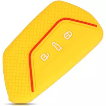 Jingyuqin для Volkswagen Golf 8 Mk8 2020 Skoda, силиконовый резиновый чехол для ключа, чехол для ключа, чехол для смартфона 3BTN