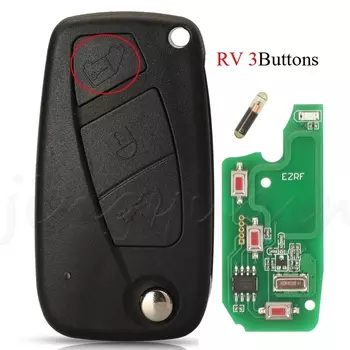 Jingyuqin флип-брелок с дистанционным управлением, 433 МГц ID48 чип для Fiat Ducato Stilo Citroen, реле Peugeot Boxer Lancia с лезвием SIP22