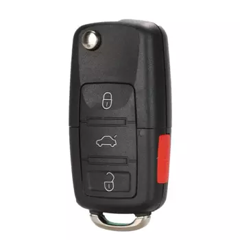 Jingyuqin флип-чехол для дистанционного ключа автомобиля без лезвия для VW MK4 Bora Golf 4 5 6 Passat Polo Bora Touran 2/3/4 кнопка складной брелок