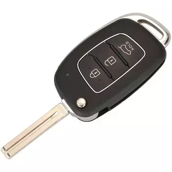 Jingyuqin флип-чехол для дистанционного ключа автомобиля для Hyundai Santa Fe Creta Elantra Verna Solaris IX25 IX35 IX45 HB20 с горизонтальным лезвием 3BNT