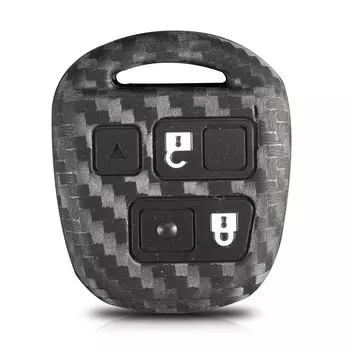 Jingyuqin карбоновый чехол для стайлинга автомобилей силиконовые брелок чехол для Lexus RX300 ES300 LS400 GX460 Toyota RAV4 Avensis Camry Corolla