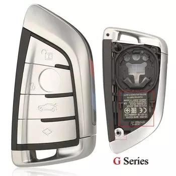 Jingyuqin корпус автомобильного ключа для BMW 3 5 6 8 X3 X4 X5 X7 G Series G21 G20 G31 G30 4 кнопки G Series FEM CAS4