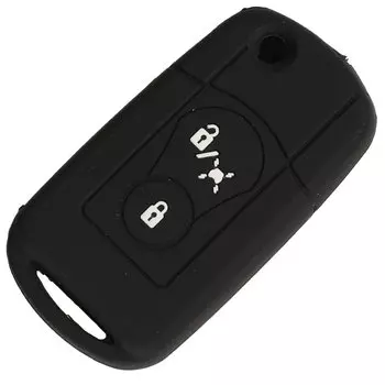 Jingyuqin кожа резиновый флип-чехол для дистанционного ключа подходит для Ssangyong Actyon Kyron Rexton силиконовый 2-кнопочный складной чехол для ключей защитный брелок