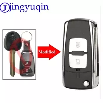Jingyuqin модифицированный 2b чехол для автомобильного ключа-брелок для Hyundai Elantra складной флийд пустой корпус