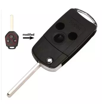 Jingyuqin модифицированный 3 кнопочный откидной Чехол для автомобильного ключа чехол для Subaru Forester Outback XV Legacy складной чехол для дистанционного ключа