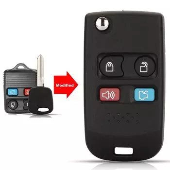 Jingyuqin модифицированный дистанционный складной откидной чехол для ключей для Ford Crown Victoria Escape Expedition Explorer Sport 2/3/4 кнопки