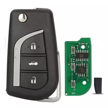 Jingyuqin модифицированный флип-брелок с 2 кнопками, 433 МГц, чип 4D67 для Toyota Prado 120 RAV4 Kluger FCC ID: 50171