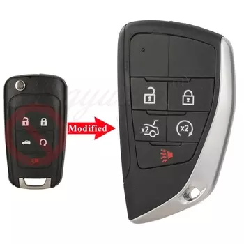 Jingyuqin модифицированный флип-чехол для дистанционного ключа автомобиля для Chevrolet Cruze Epica Lova Camaro Orlando Trax Impala Equinox Malibu Sonic