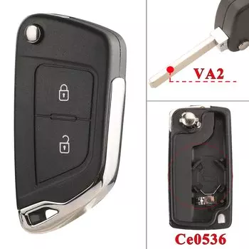 Jingyuqin модифицированный откидной чехол для дистанционного ключа автомобиля для Peugeot 307 408 308 2/3B, чехол, складной ключ CE0536/CE523 HU83 VA2 Blade