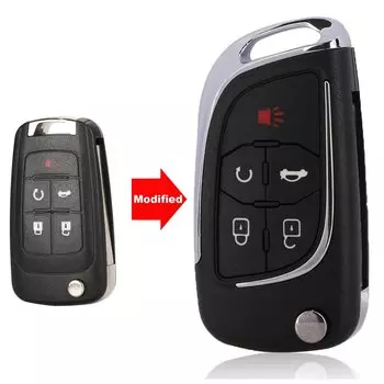 Jingyuqin модифицированный складной чехол для дистанционного ключа автомобиля для Chevrolet Cruze Epica Lova Camaro Impala 2, 3, 4, 5, кнопочный чехол HU100