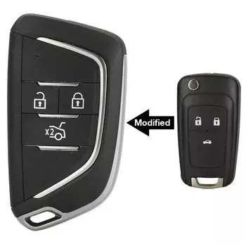 Jingyuqin модифицированный удаленный смарт-ключ автомобиля для Chevrolet Cruze Epica Lova Camaro Impala 2, 3, 4, 5, лезвие HU100
