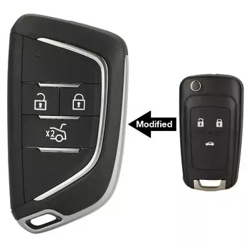 Jingyuqin модифицированный удаленный смарт-ключ автомобиля для Chevrolet Cruze Epica Lova Camaro Impala 2, 3, 4, 5, лезвие HU100