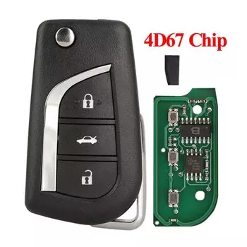 Jingyuqin модифицированный Выкидной пульт дистанционного управления автомобильный ключ сигнализация 50171 433 МГц 4D67/68/4C Чип для Toyota Camry Prius 2 Hilux Etios Vios Innova SW4