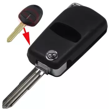 Jingyuqin пульт дистанционного управления флип Автомобильный ключ чехол для Mitsubishi Pajero Sport Outlander Grandis новый ASX LANCER-EX Uncut Blade 2/3 кнопка