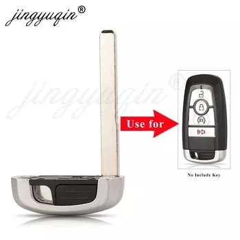 Jingyuqin пульт дистанционного управления, маленький автомобильный ключ, лезвие для Ford Mondeo EcoBoost 2017 2018, замена необрезанных заготовки для авто ключей