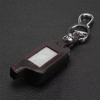 Jingyuqin пульт дистанционного управления с 4 кнопками, кожаный чехол, русская версия, безопасность автомобиля, двусторонняя автомобильная сигнализация, ЖК-дисплей TOMAHAWK X5, брелок