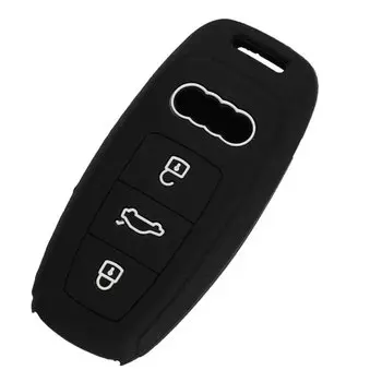 Jingyuqin Remote 3B чехол для автомобильного ключа для Audi A6L A7 A8 C8 Q8 D5 2018 2019 силиконовый смарт-ключ