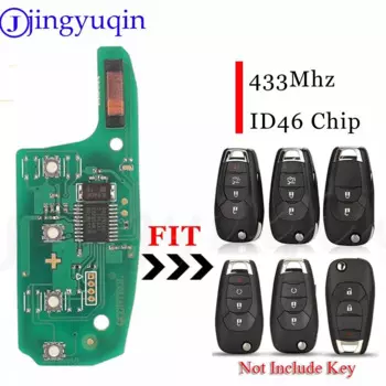 Jingyuqin удаленная автомобильная плата 433 МГц ID46 PCF7941E для Chevrolet Colorado Cruze Trailblazer Onix Tracker Onix RS брелок для ключей