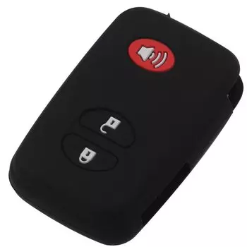 Jingyuqin силиконовый автомобильный чехол для дистанционного ключа для Toyota Camry Land Cruiser Prado Prius 4Runner Venza, 3-кнопочный чехол для смарт-брелока
