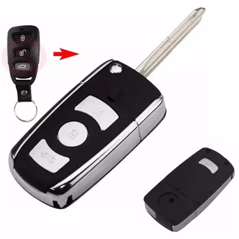 Jingyuqin Складной автомобильный ключ с дистанционным управлением, чехол-брелок для Kia Hyundai Elantra Sonata Genesis Santa Fe Accent K2 K3 K5