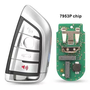 Jingyuqin Смарт 3/4 Кнопка 315 МГц 433 МГц 868 МГц дистанционный ключ без ключа fob для BMW F CAS4 5 7 серии X5 X6 2014 2015 2016 pcf7953