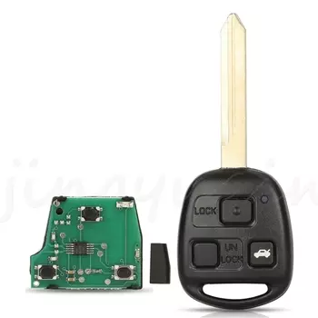 Jingyuqin смарт-пульт дистанционного управления автомобильный ключ 433 МГц 4C Чип для Toyota Yaris Avensis Corolla Carina и т. Д. P/N: 89071-05010 Fob TOY47