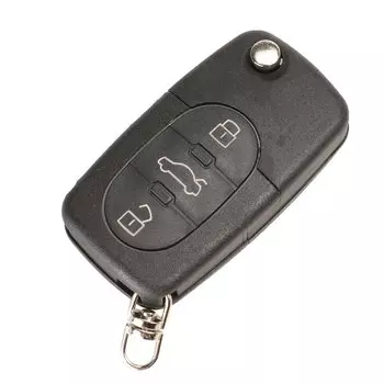 Jingyuqin сменный 2/3/4 кнопки флип-чехол для автомобильного ключа для Audi TT A2 A3 A4 A6 A8 TT Quattro + держатель лезвия CR1620/CR2032