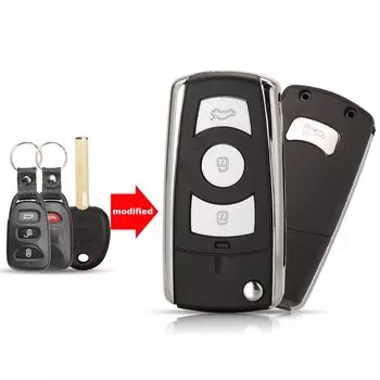 Jingyuqin Сменный 4-кнопочный модифицированный флип-чехол для дистанционного ключа для Hyundai Accent 2016 Sonata Limited 2011